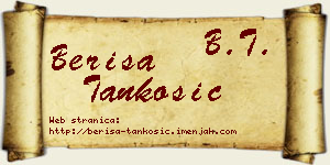 Beriša Tankosić vizit kartica